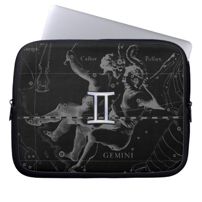 Housse Pour Ordinateur Portable Chrome comme Gemini Zodiac Connexion Hevelius (Devant)