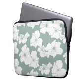 Housse Pour Ordinateur Portable Chute de Camellia - Moss (devant gauche)