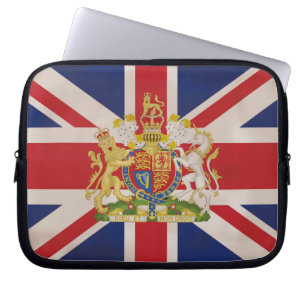 Housse Pour Ordinateur Portable Cimier royal à Union Jack.