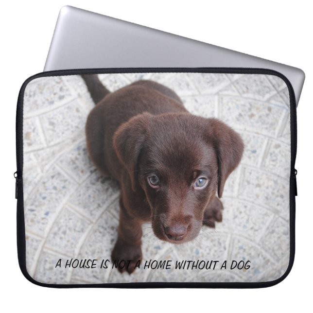 Housse Pour Ordinateur Portable Citation de chiot (Devant)
