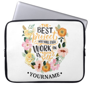 Housse Pour Ordinateur Portable Citation de motivation de l'élégante inspiration f
