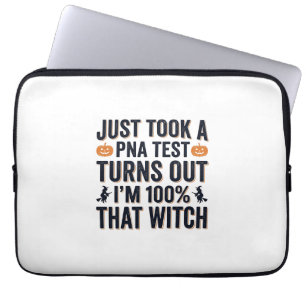 Housse Pour Ordinateur Portable Citation de test de sorcière drôle Halloween Vecto