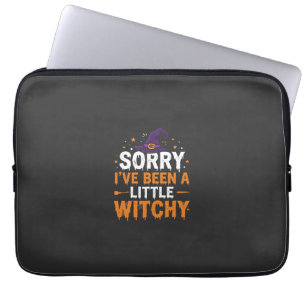 Housse Pour Ordinateur Portable Citation drôle de petite sorcière pour Halloween