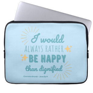 Housse Pour Ordinateur Portable Citation Jane Eyre I - Blue Edition