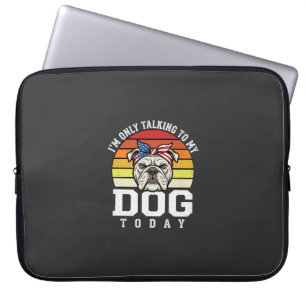 Housse Pour Ordinateur Portable Citation Rétro Amusant Amateur de Bulldog