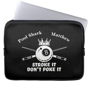 Housse Pour Ordinateur Portable Citations de billard pour les fans et les joueurs