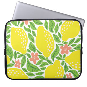 Housse Pour Ordinateur Portable Citron Citrus Motif Vintage d'été