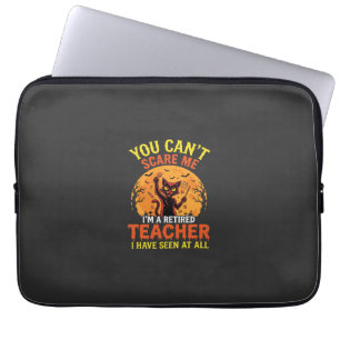 Housse Pour Ordinateur Portable Citrouille de Halloween pour enseignant retraité D
