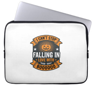 Housse Pour Ordinateur Portable Citrouille d'Halloween tombant amoureuse Chemise v