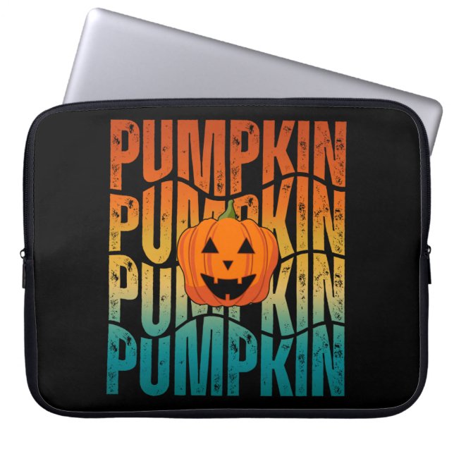 Housse Pour Ordinateur Portable Citrouille HALLOWEEN (Devant)
