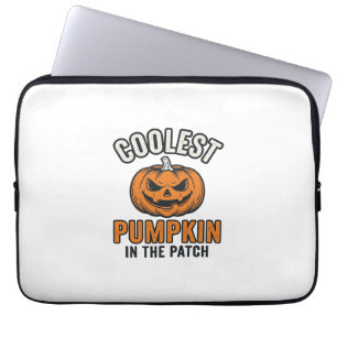 Housse Pour Ordinateur Portable Citrouille la plus cool du patch vintage Halloween