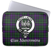 Housse Pour Ordinateur Portable Clan écossais Abercrombie Crest & Tartan (Devant)