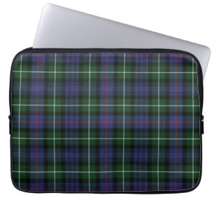 Housse Pour Ordinateur Portable Clan Plaid MacKenzie Tartan gris vert violet