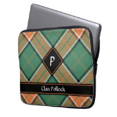 Housse Pour Ordinateur Portable Clan Pollock Tartan Portable (devant gauche)