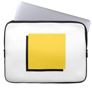 Housse Pour Ordinateur Portable Classique Bauhaus Design Carré jaune