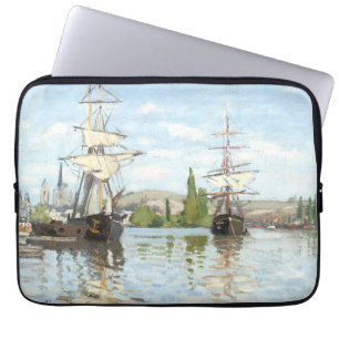 Housse Pour Ordinateur Portable Claude Monet. Navires à cheval sur la Seine à Roue