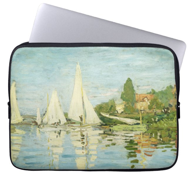 Housse Pour Ordinateur Portable Claude Monet. Régates à Argenteuil (Devant)