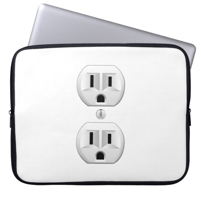 Housse Pour Ordinateur Portable Cliquer sur le bouchon électrique pour Customiser  (Devant)