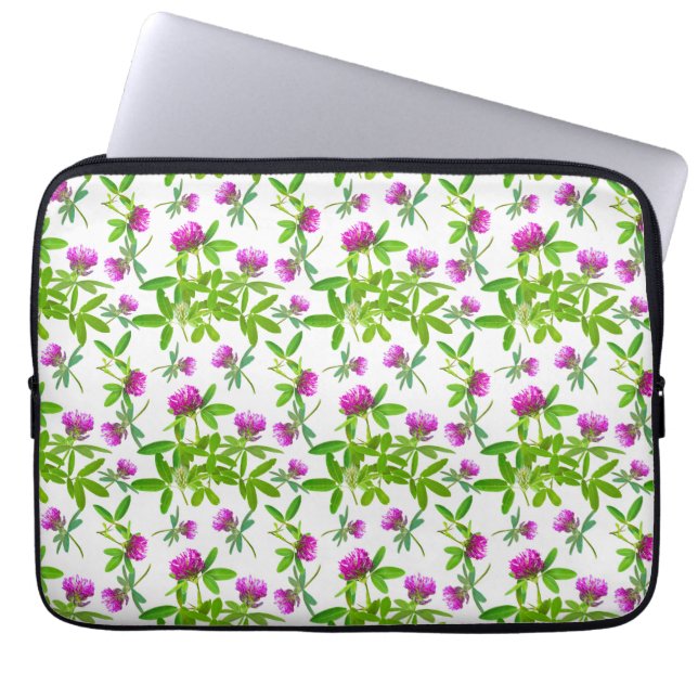 Housse Pour Ordinateur Portable Cloches rouges sur blanc (Devant)