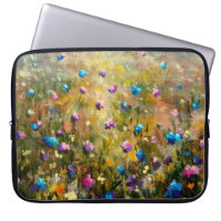 closeup de peinture Belle prairie de bleu rose fl
