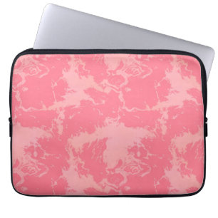 Housse Pour Ordinateur Portable Cloud marbré rose abstrait