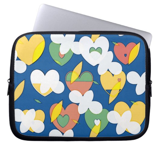 Housse Pour Ordinateur Portable Cloudy Big Heart Kawaii Coque informatique (Devant)