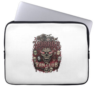 Housse Pour Ordinateur Portable Club de fans d'horreur Halloween Visage de démon C