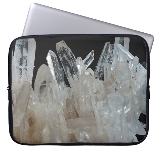 Housse Pour Ordinateur Portable Cluster Crystal Energy Quartz (Devant)