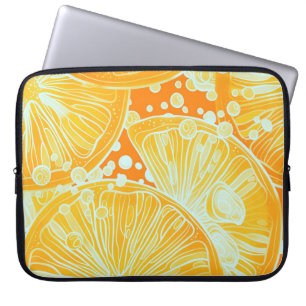 Housse Pour Ordinateur Portable Cocktail Citrus : Motif d'eau étincelante