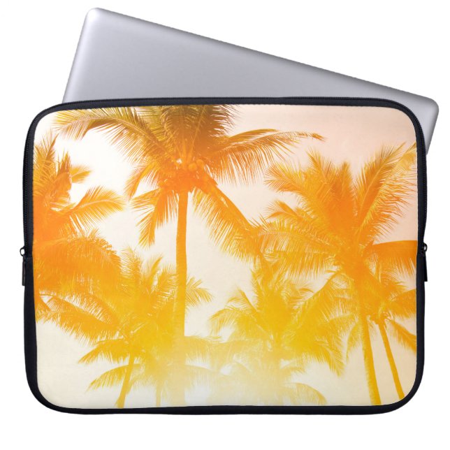 Housse Pour Ordinateur Portable Cocotiers verts (Devant)