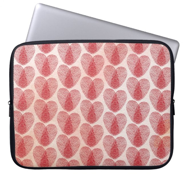 Housse Pour Ordinateur Portable Cœur (Devant)