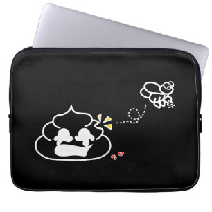 Housse Pour Ordinateur Portable Coeur brisé Poop - Brootsch le PooPoo