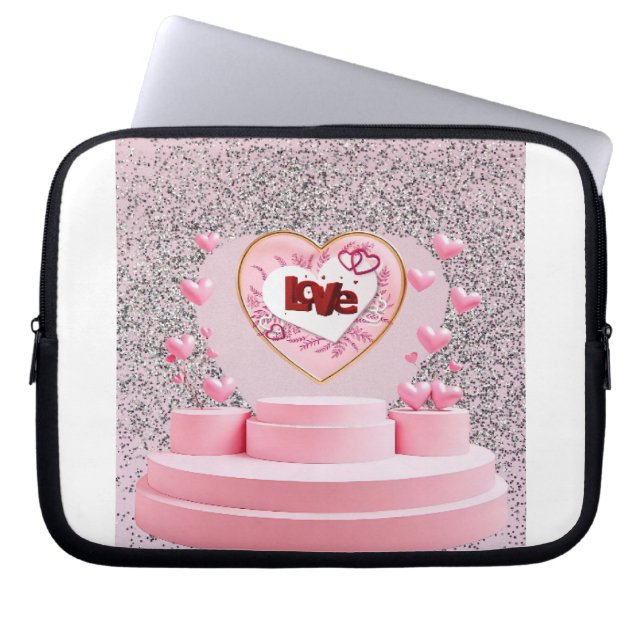 Housse Pour Ordinateur Portable Coeur d'amour (Devant)