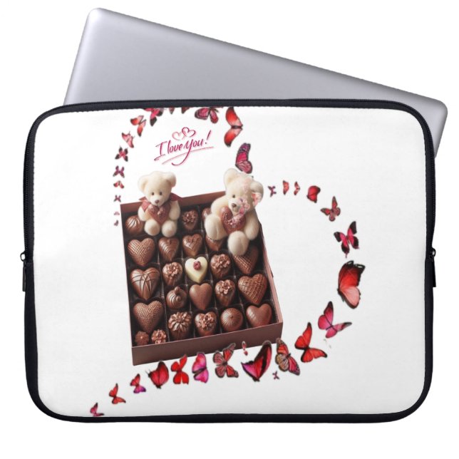 Housse Pour Ordinateur Portable Cœur d'amour  (Devant)