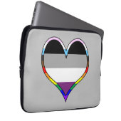 Housse Pour Ordinateur Portable Coeur de la Fierté d'As (Devant droit)