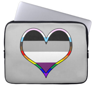 Housse Pour Ordinateur Portable Coeur de la Fierté d'As
