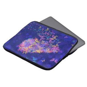 Housse Pour Ordinateur Portable Coeur papillon - Amour