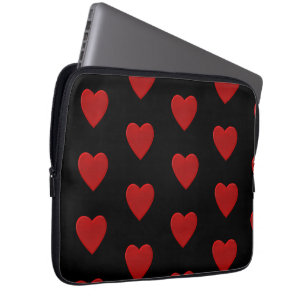 Housse Pour Ordinateur Portable Coeur rouge