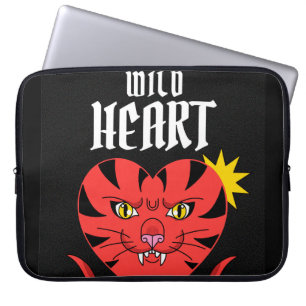 Housse Pour Ordinateur Portable Coeur sauvage