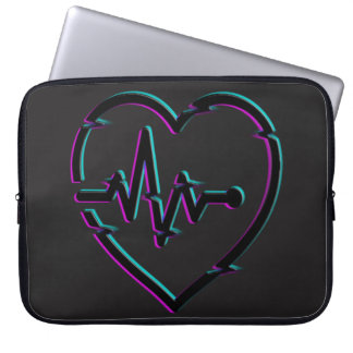 Housse Pour Ordinateur Portable Coeur Vérifiez Neoprène Ordinateur Portable Sleeve