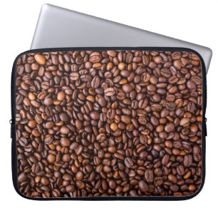 Housse Pour Ordinateur Portable Coffee beans food texture pattern