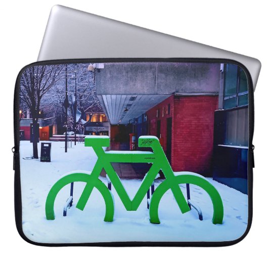 Housse Pour Ordinateur Portable Coincé dans la neige (Devant)
