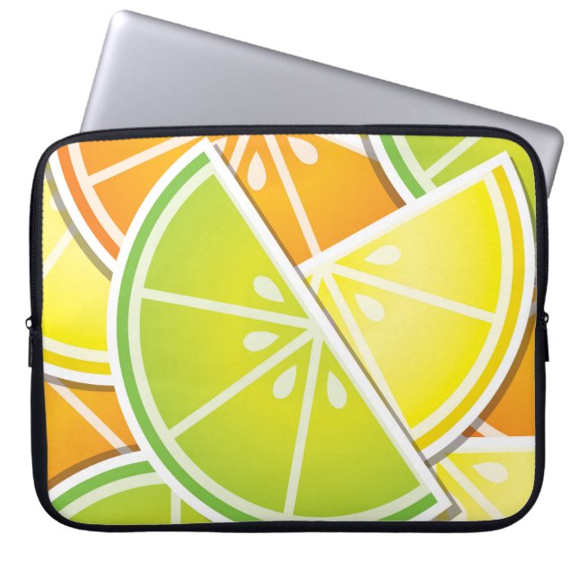 Housse Pour Ordinateur Portable Coincés d'agrumes funky (Devant)