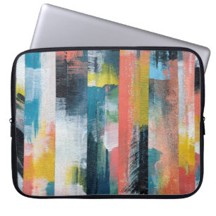 Housse Pour Ordinateur Portable Collage abstrait coloré.