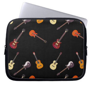 Housse Pour Ordinateur Portable Collage de guitare électrique et acoustique