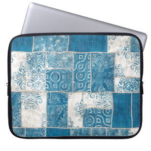 Housse Pour Ordinateur Portable Collage de patchwork : Mélange de Motif de surface