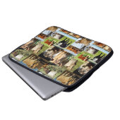 Housse Pour Ordinateur Portable Collage de photos de vache, (Devant bas)