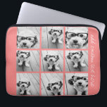 Housse Pour Ordinateur Portable Collage photo Coral Instagram avec 9 photos<br><div class="desc">Utilisez vos photos sans cadres sur celle-ci ! Ajoutez vos photos et instantanés préférés à cette bande pour un garde-mémoire amusant. Une façon artistique d'afficher vos meilleures photos de partage.</div>
