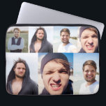 Housse Pour Ordinateur Portable Collage photo Mettez votre visage sur un<br><div class="desc">Créez une pochette d'ordinateur portable qui est vraiment unique lorsque vous ajoutez votre visage (ou toutes les photos que vous aimez) à ce coque d'ordinateur. Il a une impression de collage tout sur collage qui est prêt à être customisé avec jusqu'à 4 photos. Le collage convient mieux aux photos verticales...</div>