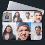 Housse Pour Ordinateur Portable Collage photo Mettez votre visage sur un<br><div class="desc">Créez une pochette d'ordinateur portable qui est vraiment unique lorsque vous ajoutez votre visage (ou toutes les photos que vous aimez) à ce coque d'ordinateur. Il a une impression de collage tout sur collage qui est prêt à être customisé avec jusqu'à 4 photos. Le collage convient mieux aux photos verticales...</div>